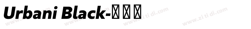 Urbani Black字体转换 Urbani Black字体转换